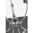 Candelabru modern linii elegante abajururi sticla 6xG9/60W Brilliante 2022 Jupiter